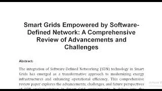 Smart Grids Empowered by Software Defined Network A Comprehensive Review of Advancements and Challen