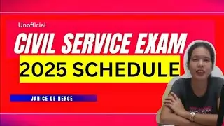Civil Service Exam Schedule 2025