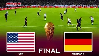 USA vs Germany | Final FIFA World Cup 2022 | Match PES 2021 Gameplay
