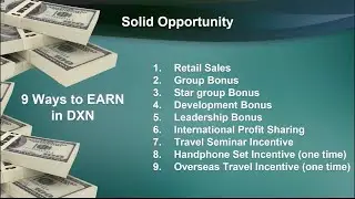 Dxn Business 9 Types income plan