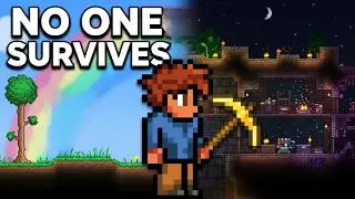 Terraria first night chaos | things go WRONG