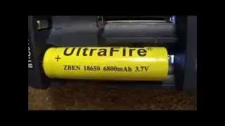 FAKE ULTRAFIRE 18650 LITHIUM BATTERIES -- 6800mAh