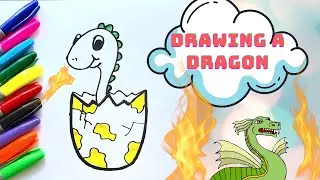 DRAWING A DRAGON / рисование дракона / ajdarni chizish / pagguhit ng dragon / dibujando un drag&oacute;n