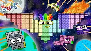 Numberblock Puzzle Tetris Game 700 BATMAN ASMR SPACE Fanmade Animation