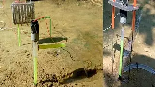 Motor borewell drilling machine | Science project | submersible | water pump