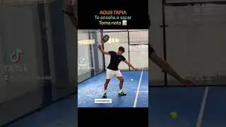Agust&iacute;n TAPIA te ense&ntilde;a su saque, toma nota para hacerlo como &eacute;l 📝✌🏻 Jugador profesional de p&aacute;del