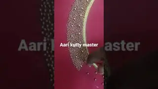 aari work water fill with bead work