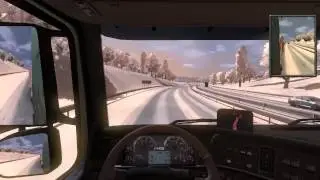 Euro Truck Simulator 2 zima :D