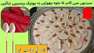 Gajer Kheer yummy & Delicious/Quick Recipe/Carrot Rice/Sweet Dessert/Gajerela Recipe/Title#65.