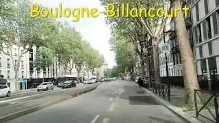 Boulogne-Billancourt 4K- Driving- French region