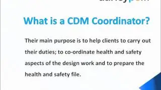 What is a CDM coordinator?
