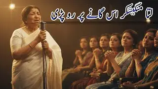 Lata Mangeshkar Crying While Singing Emotional Performance That Made Everyone Silent #latamangeshkar