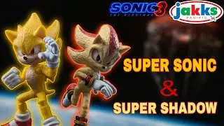 JAKKS PACIFIC Sonic the Hedgehog 3 Super Sonic & Shadow DOUBLE Review #108 [German]