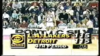 Kelly Tripucka Game Winner vs. Lakers! (1986)