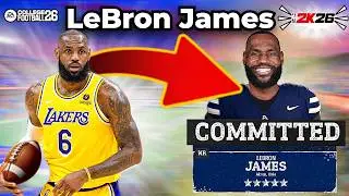 I Put LeBron James in College Football 26! (Road to Glory)