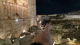 Jerusalem - Western Wall Ruins and Excavation at Night