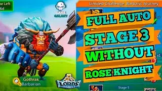 Lords mobile Barbarian limited Challange Stage 3|Gothrak stage 3|Barbaric journey stage 3 auto