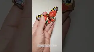 Peacock Butterfly. Handmade.