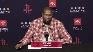 Kevin Durant with a Press Conference l Rockets vs Wizards