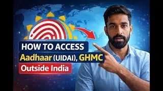 How to access and open Aadhaar (UIDAI), GHMC websites outside India?