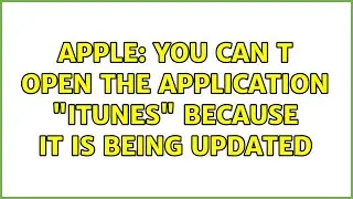 Apple: You can t open the application 