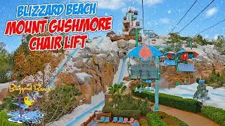 Chairlift to Mount Gushmore at Disney's Blizzard Beach Water Park Walt Disney World (Dec 2024) [4K]