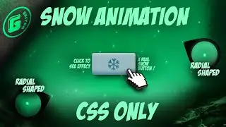 Create a Snow Flakes Animation using CSS only [ft. radial-gradient & pseudo element] | CSS Tutorial