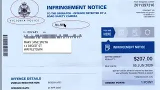 infringements notices part 1