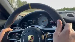 Porsche 991 Gt3rs Sound on German Autobahn 300km/h Top Speed