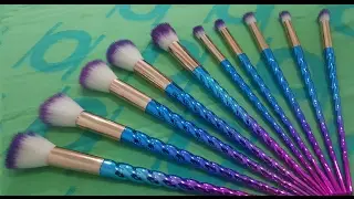Unicorn Makeup Brushes Demo & Review | Sabrina Isabelle