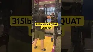 Clarence Max PR SQUAT OF 315lbs!!!! #leaveitallbehind #cultoffollow #motivation #squat #gym #pr