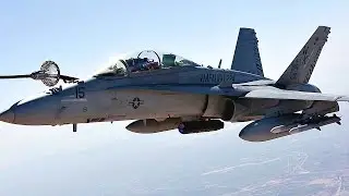 F/A-18C Hornets Air Refueling With KC-130J Hercules