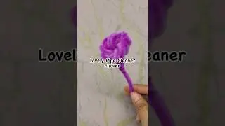 DIY mini pipe cleaner cute flower 🌸 #diycraft #chenillewire #pipecleanerflower #pipecleanercrafts