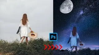 Photo Manipulation Tutorials - Fantasy Night Sky - Photoshop