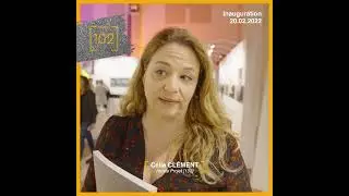 C&eacute;lia Cl&eacute;ment, artiste Projet [102], &eacute;tait pr&eacute;sente &agrave; l'inauguration !