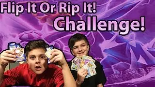 FLIP IT OR RIP IT CHALLENGE!!! Cutting the cards without looking!!