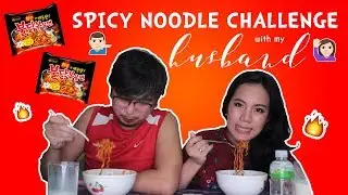 Spicy Noodle Challenge with my Husband | Hey Hazell