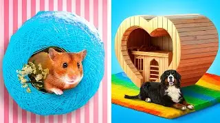 ARTIZANAT MINIATURAL VS URIAȘ, PENTRU ANIMALE DE COMPANIE || IDEI DIY PENTRU CASĂ, UȘOR DE FĂCUT
