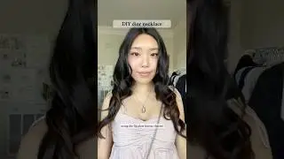 DIY dior necklace using the lip glow butter charm 🎀 ​⁠ one of the easiest hacks i got from tiktok ✨