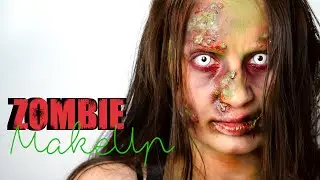 Maquillaje FX Zombie infectado llagas (Tuplast) / Infected Zombie Halloween Makeup
