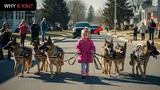 Little Girl Walks Her Police Dogs Every Morning, Until People Discover Her Shocking Secret..
