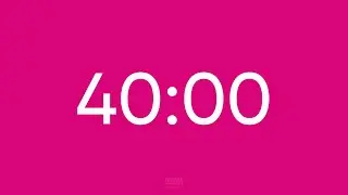 40 Minute Marathon Focus & Energy - Fuschia Timer