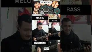 Melody kepalsuan cinta #beranda #gitaris #melody #cover #real_drum