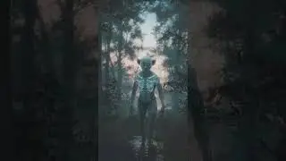 Alien Encounter: A Mysterious Creature in the Forest 🌌🌲