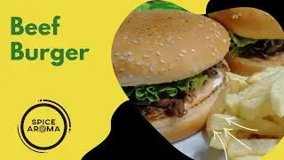 EASY BEEF BURGER RECIPE BY SPICE AROMA     #cooking #homefood