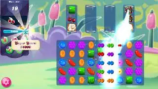 Candy crush saga level 917  no boosters sugar stars super hard double color bomb 3 times!