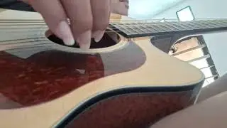 Hanya Yesus jawaban hidupku #fingerstyle#acoustic#fyp#elixirstrings#cortgold