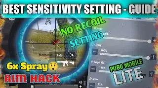 Pubg mobile lite best gyroscope sensitivity || 0.23.0 UPDATE | How to control No recoil