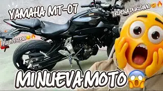 MI NUEVA MOTO | ME COMPRE OTRA YAMAHA MT 07😱🔥