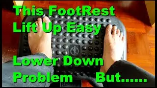 Review Ergonomic Under Desk Footrest Home Office Footrest with Massage Improved Circulation